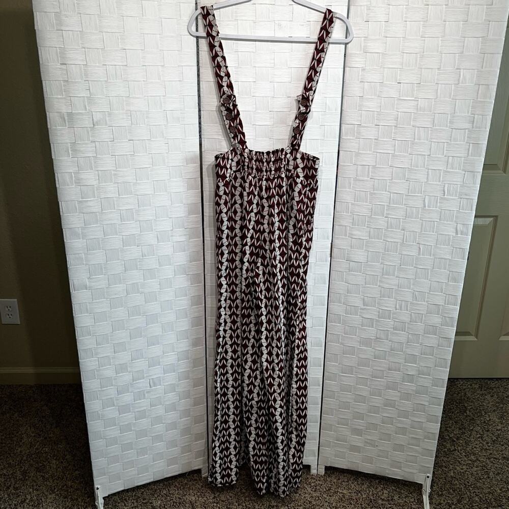 Gimmicks By Buckle Women’s Wide Leg Woven Overalls Size Small Hipster Boho - Picture 5 of 13